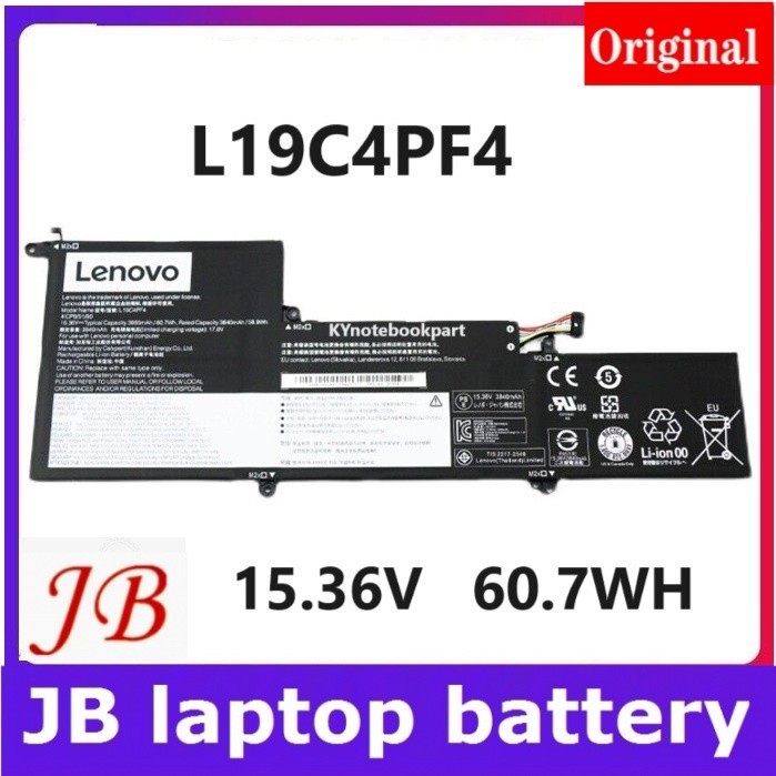 ✿BATTERY ORIGINAL LENOVO แบตเตอรี่ของแท้ Lenovo Ideapad Yoga Slim 7-14IIL05 7-14ARE05  L19C4PF4