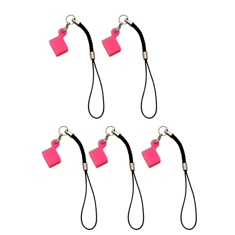 Rox 5 ชิ้นซิลิโคน USB แฟลชไดรฟ์ฝาครอบป้องกันพร้อมเชือกเส้นเล็กความยืดหยุ่นที่แข็งแกร่ง - รูปที่ 7