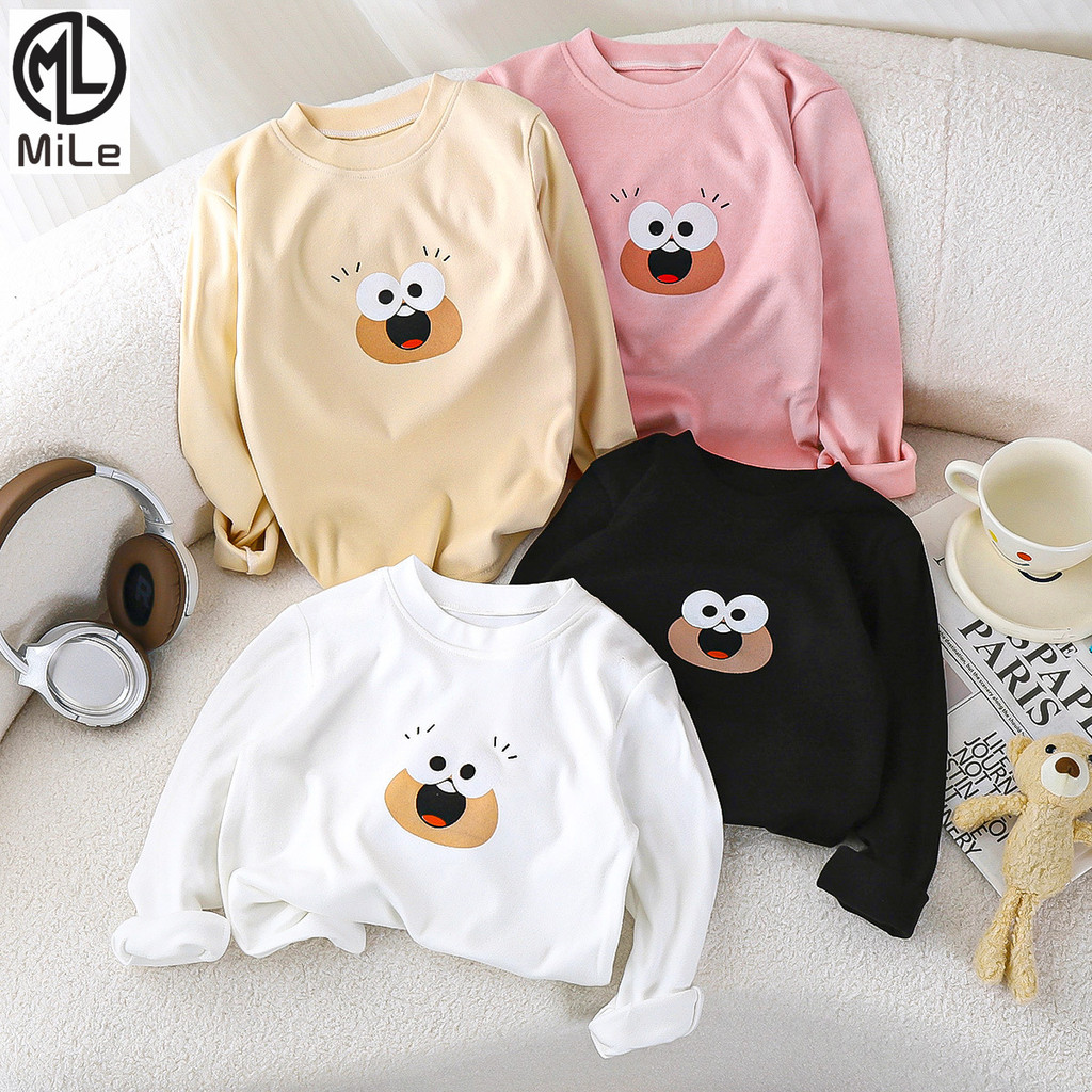 [ML] 80-160 ซม.ฤดูใบไม้ร่วงฤดูหนาวสไตล์ใหม่เด็กขนแกะเยอรมันเสื้อกันหนาวชายหญิงหนาความร้อนชุดชั้นในกลางเด็กเล็กเด็ก Bott
