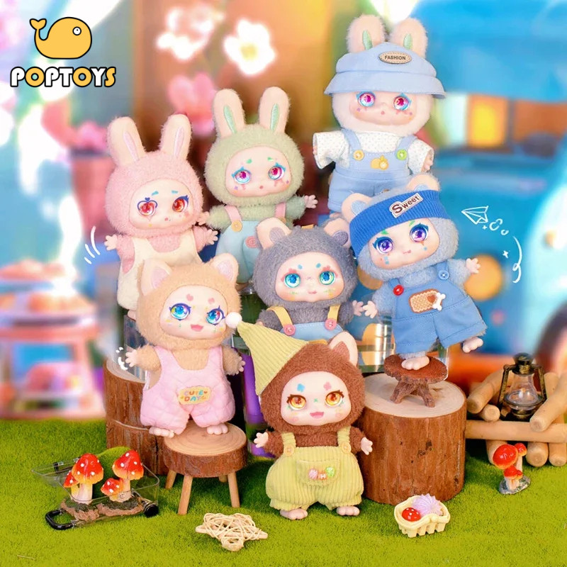 POPTOY Kimmon MimonเคลือบSeriesกล่องตาบอดArtของเล่นตุ๊กตาอินเทรนด์เดสก์ท็อปตกแต่งของขวัญวันหยุดตุ๊กตาน่ารัก