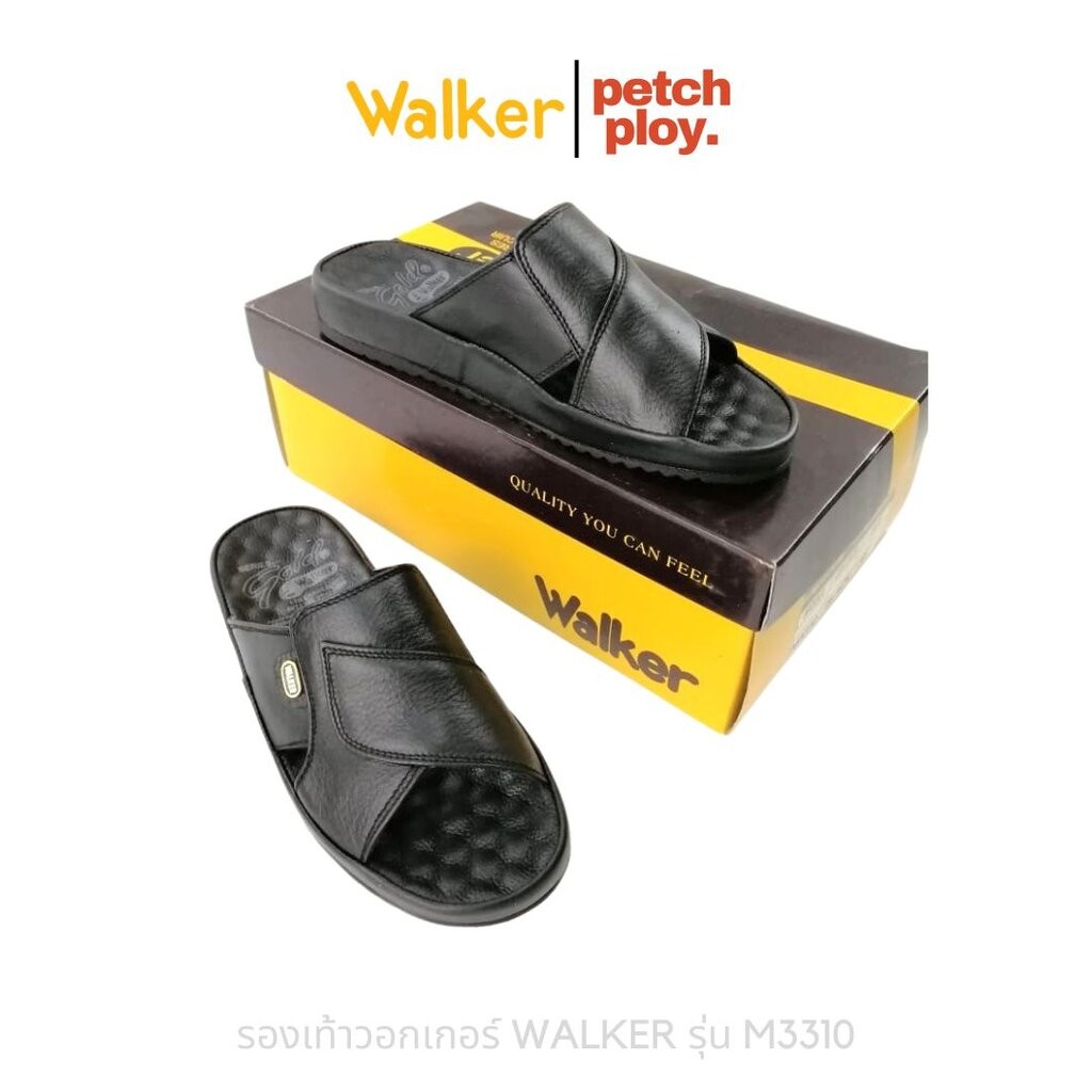 WALKER รุ่น M3310 รองเท้าแตะผู้ชาย วอกเกอร์ รองเท้าหนังแท้ 3310
