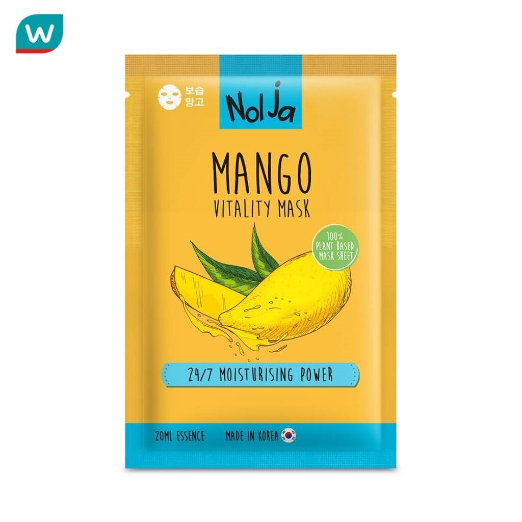 Nolja นอลจา แมงโก ไวทัลลิตี้ มาสก์ 1 แผ่น.