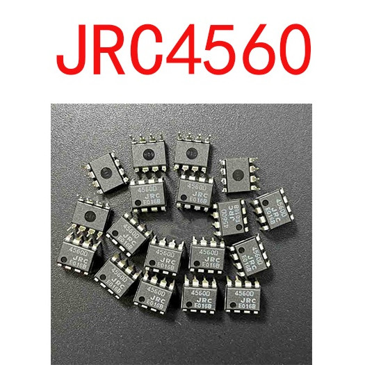 20 ชิ้น jrc4560 sop-8 njm4560m 4560 4560m njm4560 sop8 ไอซีแอมพลิฟายเออร์แบบคู่ SMD