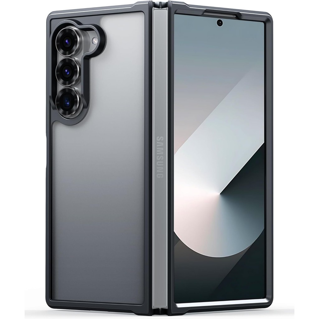 สําหรับเคส Samsung Galaxy Z Fold 6 5 4 3: เคสป้องกันเกรดทหารน้ําหนักเบากึ่งโปร่งใสบางเฉียบทนทานแข็งแรงป้องกันการตกและกันกระแทกเคส TPU Z Fold 6