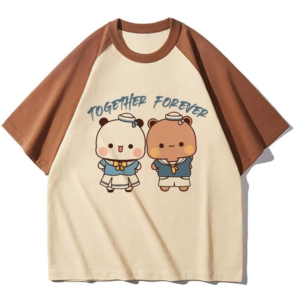 Bubu Dudu เสื้อยืดผู้หญิงกราฟิกตลกการ์ตูนด้านบนสาวตลกเสื้อผ้าญี่ปุ่น