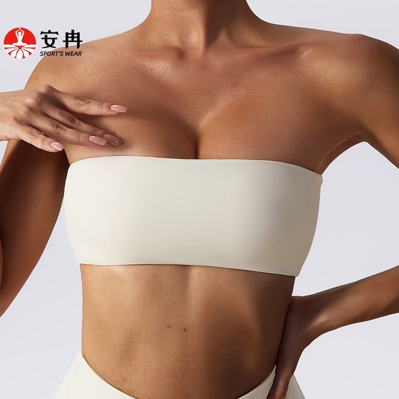 【Anran】สปอร์ตบราเซ็กซี่ ป้องกันแสงสะท้อน สําหรับเล่นโยคะ ฟิตเนส