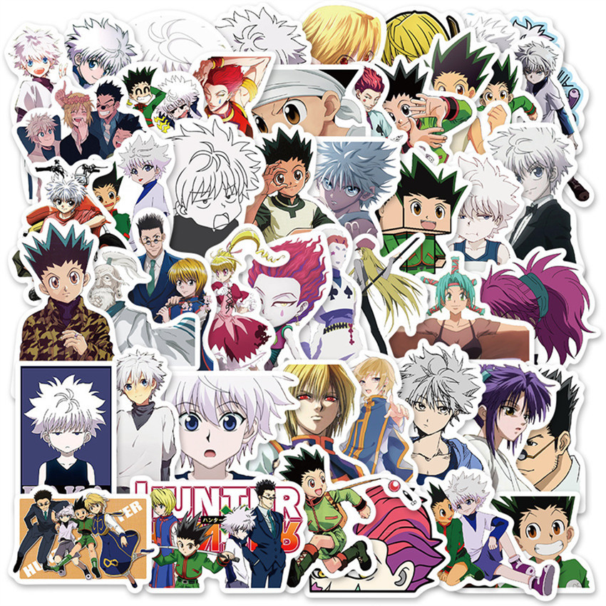 HUNTER×HUNTER Series 02 Stickers 50Pcs/Set DIY Fashion Waterproof Decals Doodle Stickers