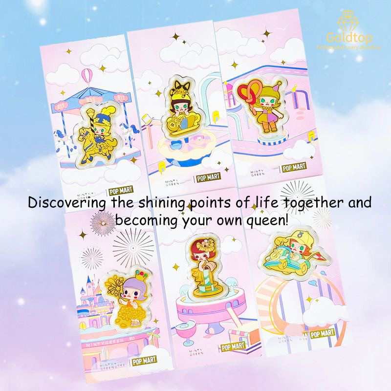 GoldtopPOP MART Molly Pure Gold 999/24K(0.2g) Gold Bar-Universe Collaboration-2024 Limited Edition-C