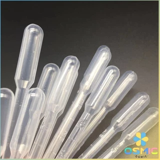 MIC หลอดหยดสี พลาสติก แบบใช้แล้วทิ้ง 100 ชิ้น 1ml 2ml 3ml 5ml การใช้งานอเนกประสงค์ plastic dropper