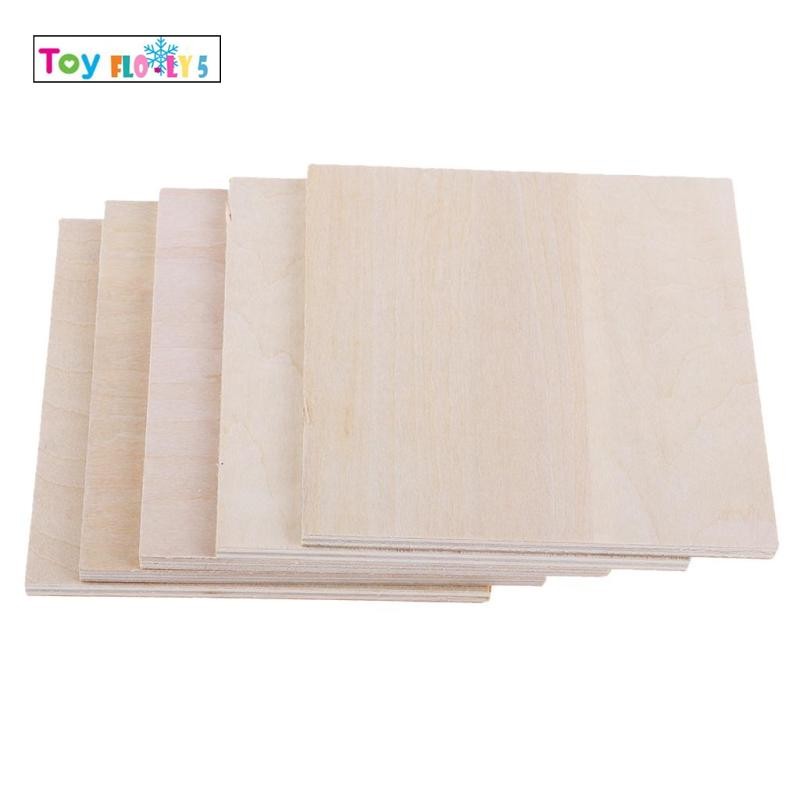 แผ่นไม้ Balsa สําหรับงานหัตถกรรม 10 ชิ้น