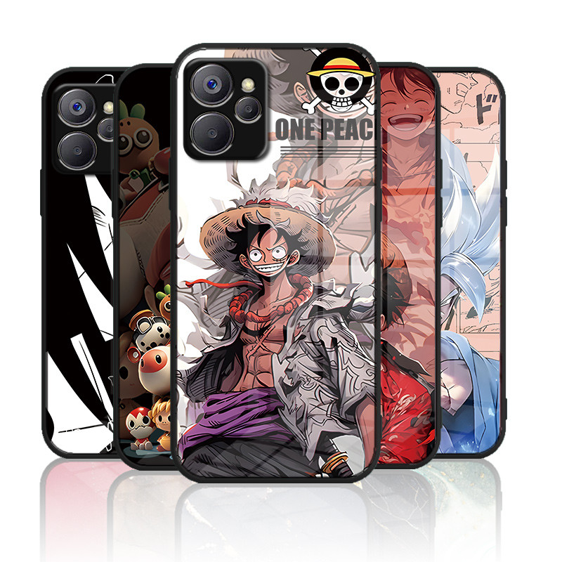 เคสกระจก OPPO realme 10 5g / realme 10t 5g / realme 9i 5g เคสกระจกนิรภัยฮาร์ดฝาหลังขอบซิลิคอนอ่อน