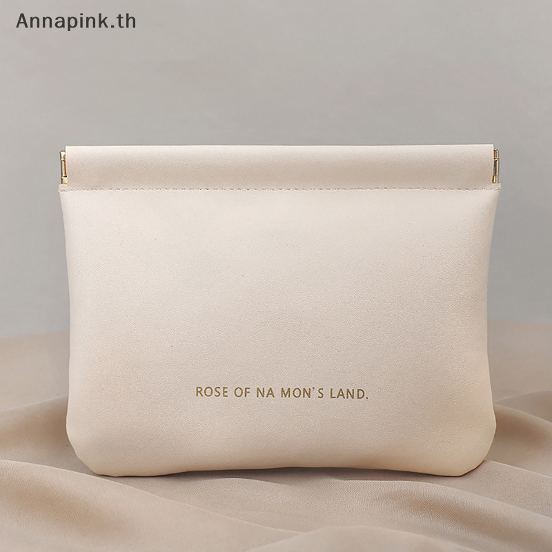 Annapink.th แบบพกพา PU หูฟังกระเป๋าเครื่องสําอางริมฝีปากกรณีเหรียญการ์ดกระเป๋าเดินทางเครื่องประดับ Sundries Organizer กระเป๋ามินิกระเป๋า EN