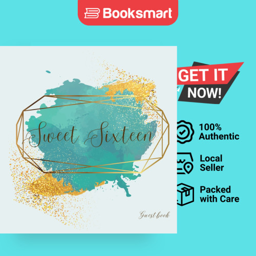 Sweet Sixteen Guest Book Party Guest Book Birthday Party Guest Book To Sign - Hardback - อังกฤษ - 97