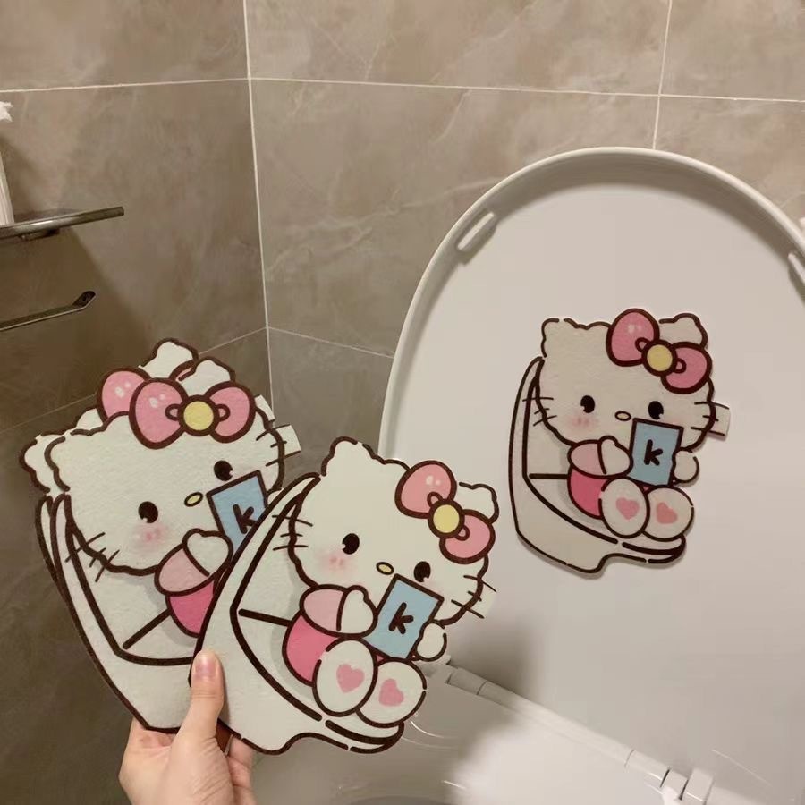 น่ารักห้องน้ํากําจัดกลิ่นสติกเกอร์การ์ตูนรู้สึกห้องน้ํากําจัดกลิ่นตัวเองสติกเกอร์กาวสติกเกอร์กลิ่นหอม