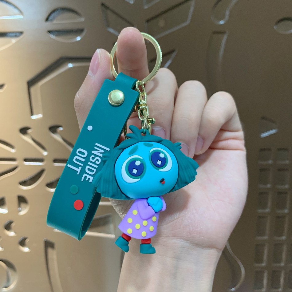 พวงกุญแจการ์ตูน 3ง ส่วนบุคคลสร้างสรรค์ยางนุ่มตุ๊กตาขายจี้