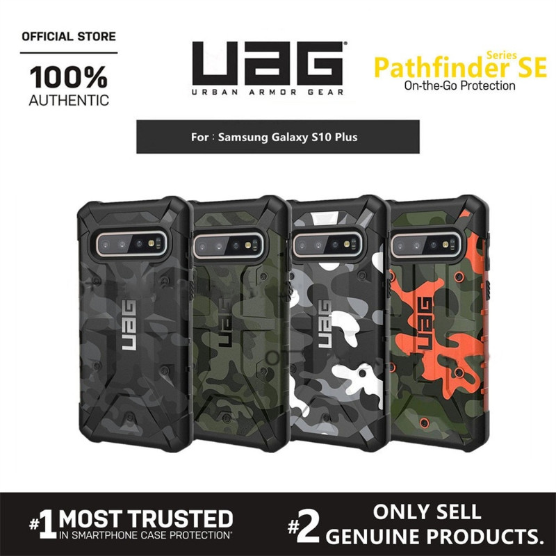 Uag Pathfinder เคส Samsung Galaxy S10+ Plus ฝาครอบป้องกันกันกระแทกลายพราง