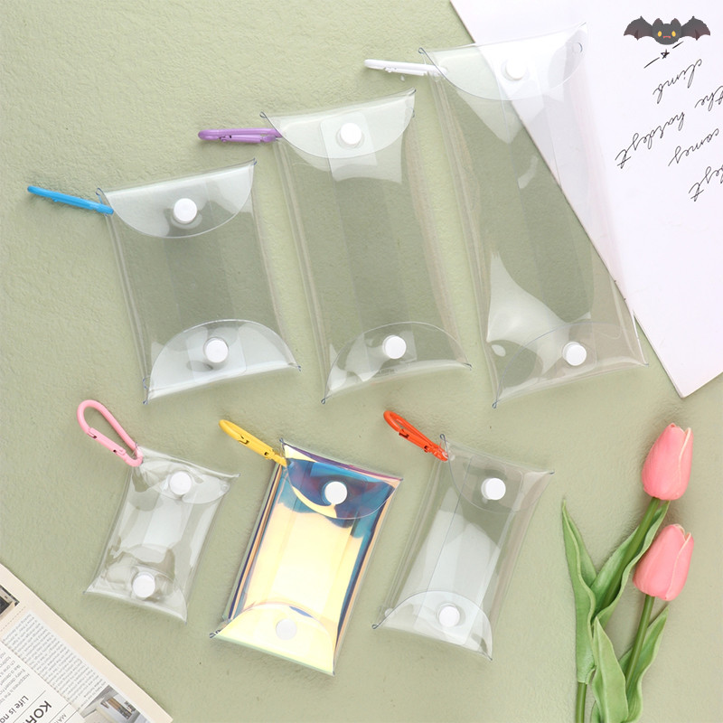 [PE] Mini Anime Doll Display Bag กระเป๋าใส่เหรียญใสพวงกุญแจจี้กระเป๋าสี่เหลี่ยม Organizer Key Lip หูฟังกระเป๋าเก็บ TH