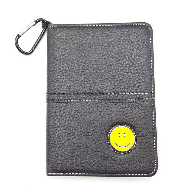 ♚-♚Golf Litchi Pattern Scoring Book Double-Sided Leather