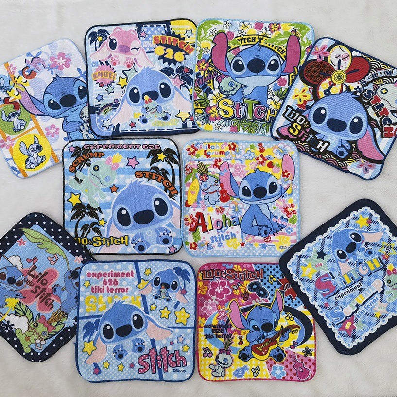 ผ้าเช็ดหน้าขนาดเล็ก 20*20 เซนติเมตร ลายการ์ตูน พร้อมขายส่ง
