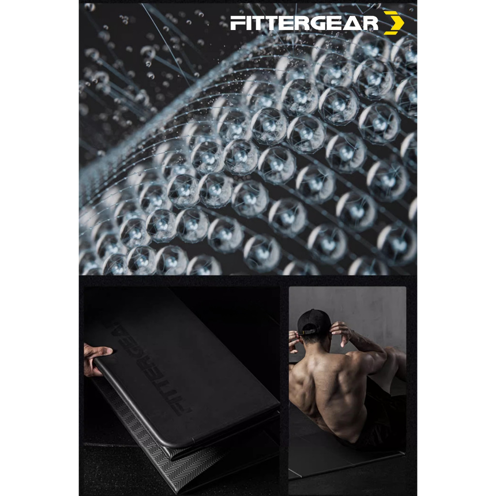 WELSTORE FITTERGEAR YOGA MAT เสื่อโยคะ ออกกำลังกายแบบพับได้ พกพาสะดวก รูปที่ 6