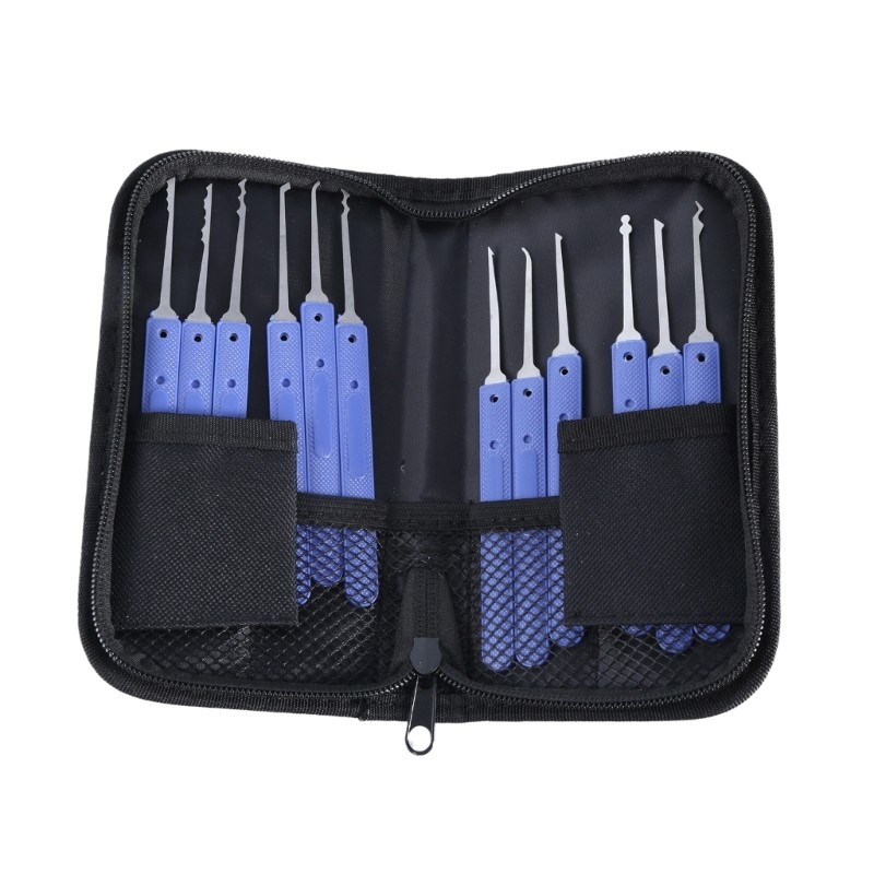 Hsv Locksmith Practice Lock Pick Set ประแจความตึงเครียด เครื่องมือมือพร้อมเครื่องมือกุญแจหัก - รูปที่ 5
