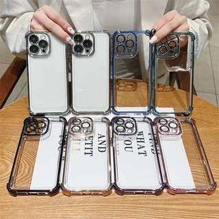 เคสโปร่งใสด้วยไฟฟ้าสําหรับ IPhone 16 Pro Max 15 14 11 13 12 Pro Max 14Plus ฝาครอบกันกระแทก