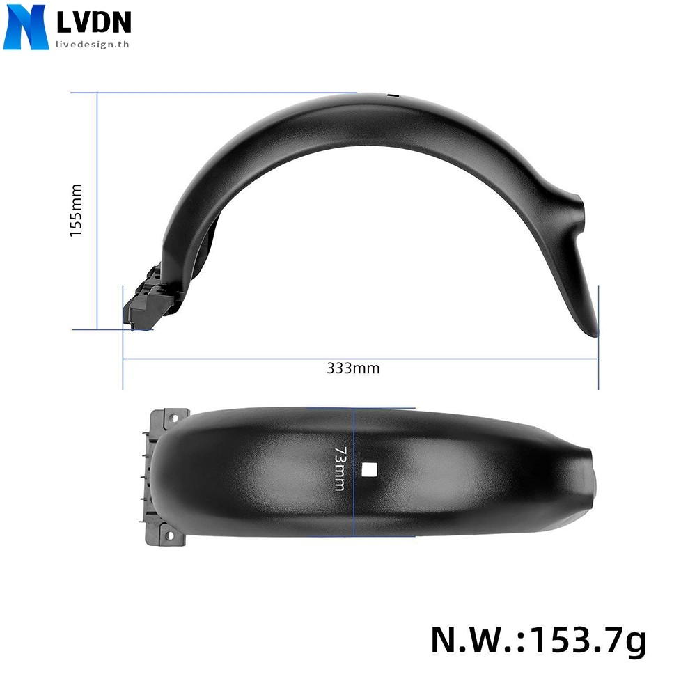 บังโคลนด้านหน้าด้านหลังสําหรับ Ninebot F20/F25/F30/F40,E-Scooter Water Baffle อุปกรณ์เสริมคุณภาพสูง