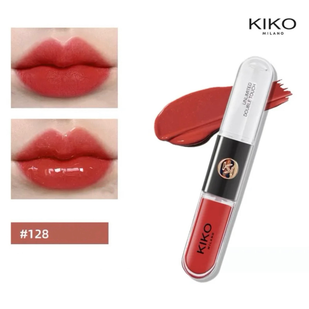 Kiko Milano Lip Gloss Unlimited Double Touch 6ml ลิปสติกลิปกลอสให้ความชุ่มชื้นและติดทนนานคู่ขนาด - รูปที่ 4