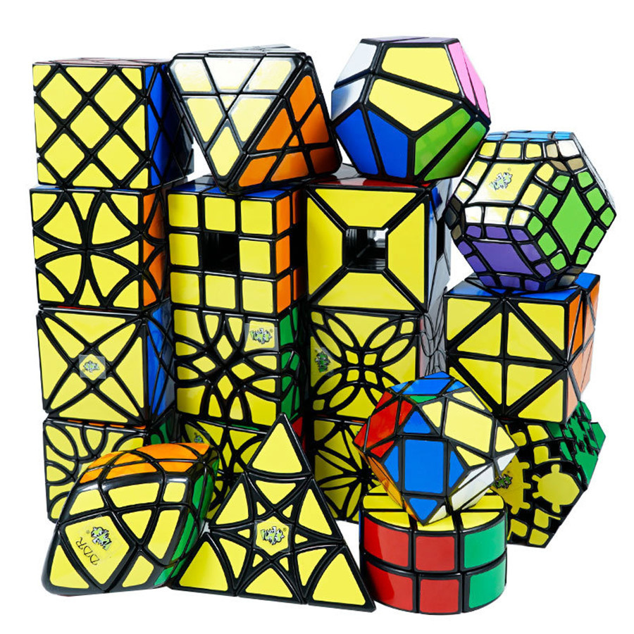 Lanlan รูปร่างแปลกพิเศษ Magic Cube การศึกษาเรียนรู้ Cubo Magico ของเล่นเด็กของขวัญเด็ก