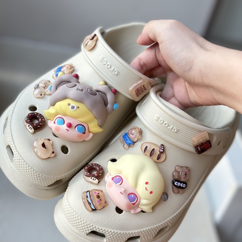 อุปกรณ์เสริมรองเท้าdimoo หัวเข็มขัด ลายการ์ตูนน่ารัก สําหรับตกแต่งรองเท้า Crocs 3d diy