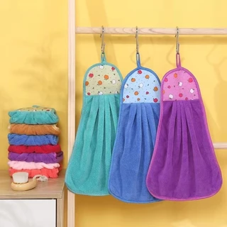 117 พร้อมส่ง ผ้าเช็ดมือแบบแขวนซับน้ำได้ดี ผ้าเช็ดโต๊ะ ผ้าเช็ดทำความสะอาด