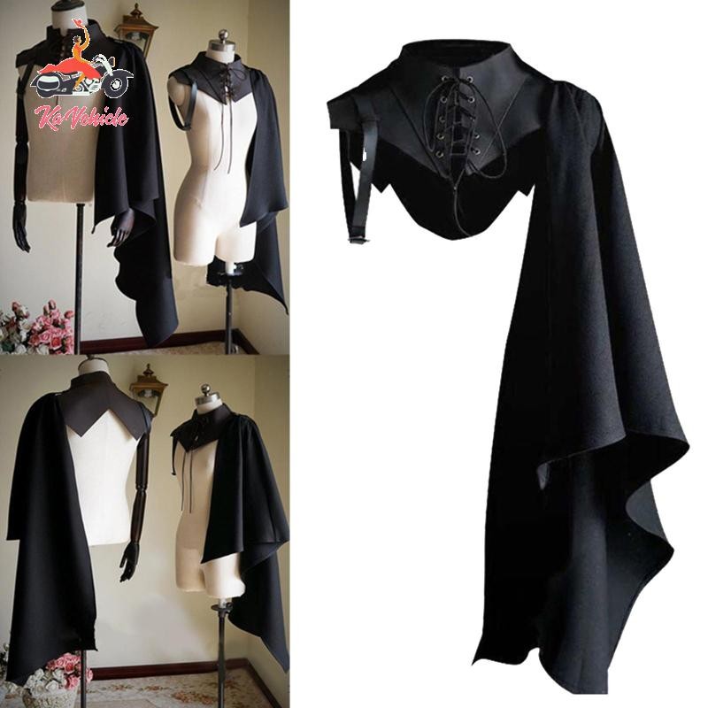 [Whstrong] ชุดเครื่องแต่งกายผู้ชาย Retro Cape Cloak Cloak สําหรับปาร์ตี้คริสต์มาสคอสเพลย์