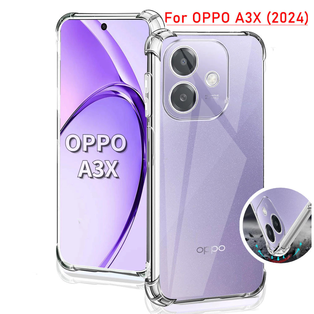 ตรงรุ่น A5X เคสใส🔥 เคสใสกันกระแทก ใช้สำหรับ Oppo A6Pro A5I A5X A3X A3 A5Pro ออปโป้