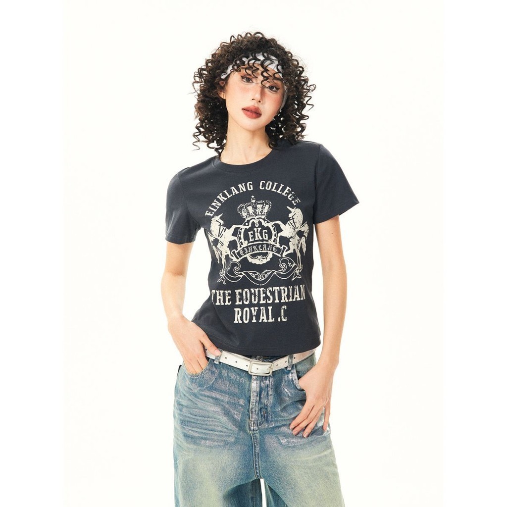 KDASE STORE EINKLANG COLLEGE baby tee top เสื้อเบบี้ทีทรงสวย