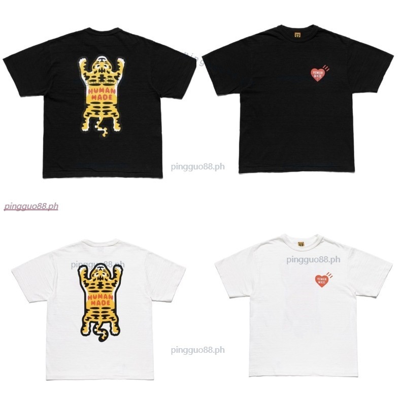 ที่มีคุณภาพสูงไม้ไผ่ผ้าฝ้ายดิจิตอลเสือพิมพ์แขนสั้นเสื้อยืดเป็นกลาง