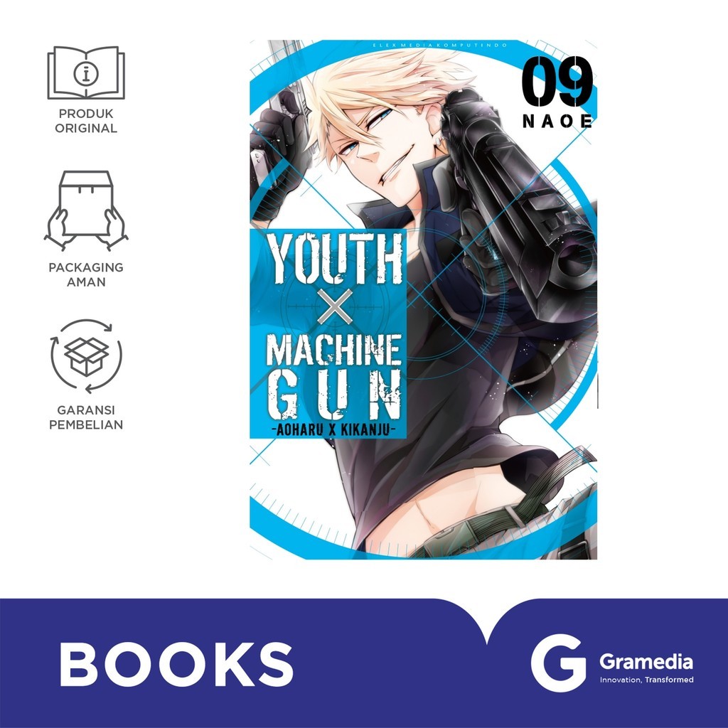 Gramedia Surabaya - YOUTH X MACHINEGUN Aoharu x Kikanju Comic 09