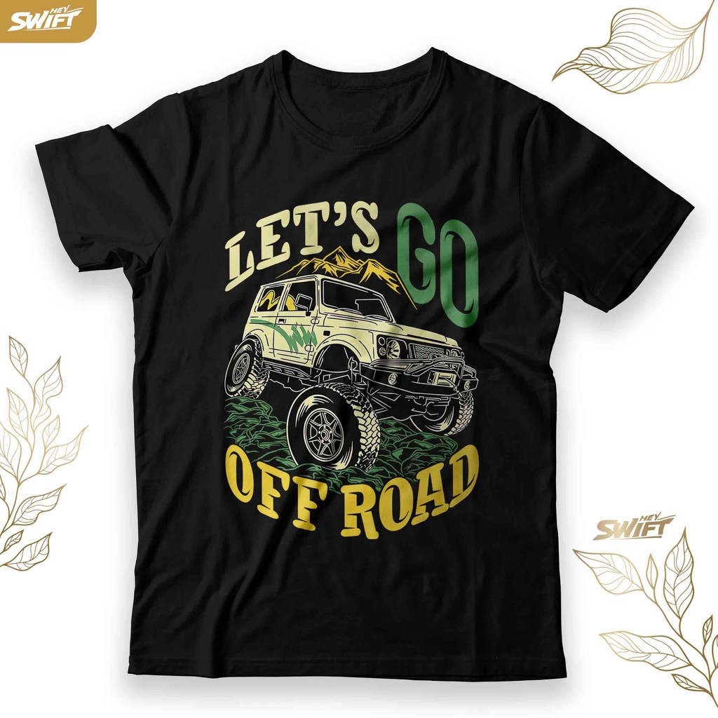 S-5XL Kaos Let's go off road - Offroad jeep jimny 4x4 TSHIRT BAJU DISTRO