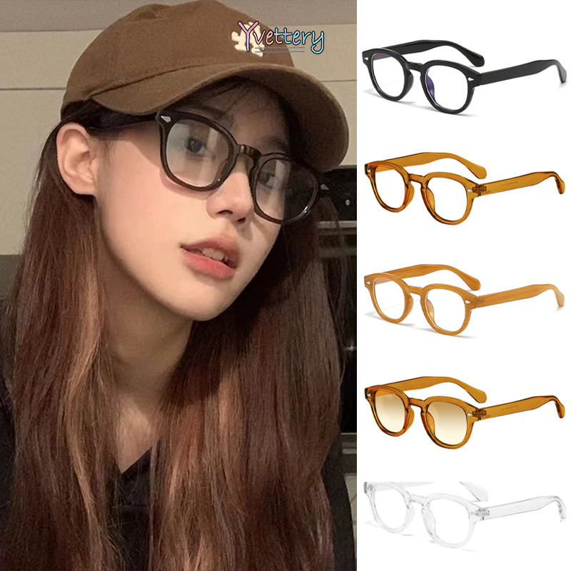 ร้านค้าไทย🔥แว่นตากันแดดUV400ทรงกลมสไตล์วินเทจแฟชั่นเรโทรสําหรับผู้หญิงและผู้ชาย2024ใหม่แว่นตาแฟชั่น