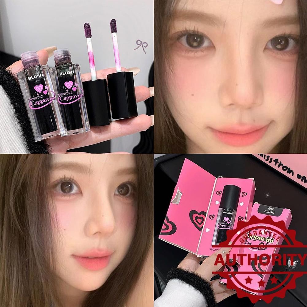 Cappuvini Cute Liquid Blusher Long-lasting Moisturizing เปลี่ยน Magic Face แต่งหน้า Blusher O0n9