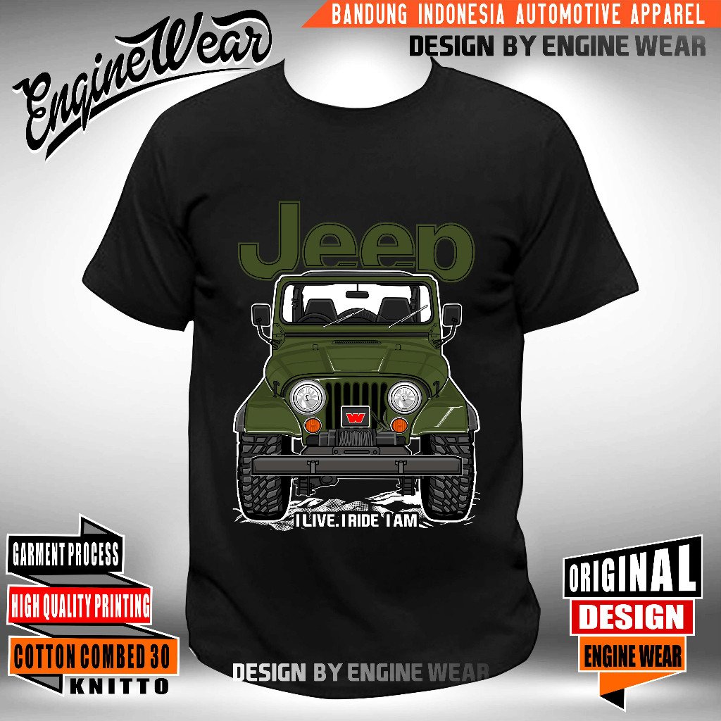 S-5XL เสื้อยืด Jeep CJ7 Tshirt รถ Offroad เสื้อ 4x4 4WD ขับเคลื่อนสี่ล้อ wrangler rubicon willys ยานยนต์ hj - engwear