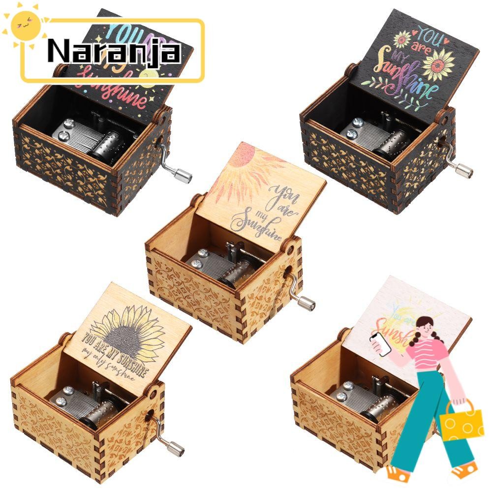 Naranja You are My Sunshine Music Box Anniversary ของขวัญที่เหมาะสม กล่องดนตรีคริสต์มาสวันเกิด
