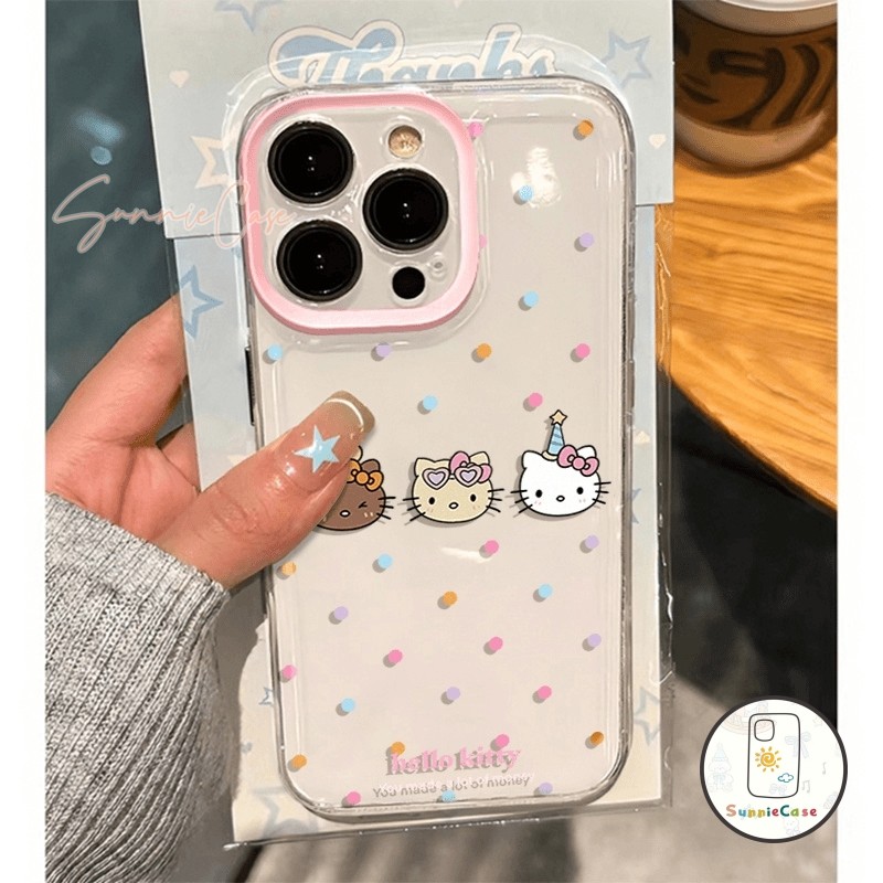 น่ารักจัง helloKitty Redmi 9A 13C 11 13 9 12 10A 10C 12C 9T 9C NFC A2 A19 12 8 11S 10 Pro POCO M3 การ์ตูน จุดคลื่น เคส - รูปที่ 5