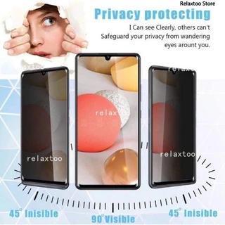 2IN1 Privacy Screen Protect Glass Phone Film For Xiaomi Redmi Note 14 15 Note14 Note15 Pro Plus 14Pro+ 15Pro+ Note15Pro+ Note14Pro+ 4G 5G Curved Anti Spy Front Screen Protect Tempered Glass Phone Film