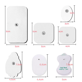 10/20pcs Electrode Pads เจลสําหรับ Tens การฝังเข็มกายภาพบําบัดเครื่อง Slimming Pulse Ems เครื่องกระตุ้นกล้ามเนื้อสติกเกอร์นวด