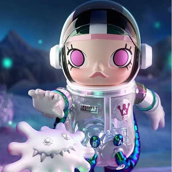 Popmart POPMART MOLLY Okubo Co-Branded INSTINCTOY รูป SPACE MEGA เครื่องประดับขนาดใหญ่