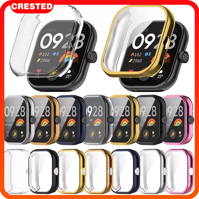 กรณี TPU สำหรับ Redmi Watch 4 นุ่มป้องกันหน้าจอปกกันชนสำหรับ Smartwatch Xiaomi Redmi Watch 4 อุปกรณ์เสริม