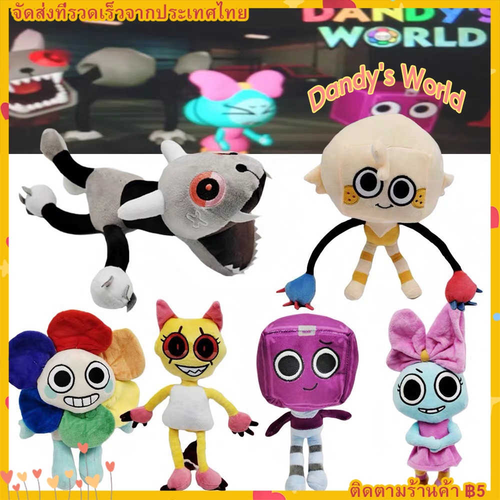 COD⚡️Dandy's World Plush Toys⚡️น่ารัก Pebble ตลกการ์ตูนเกมตุ๊กตา Boys Kawaii Dandy World Plushie Plu