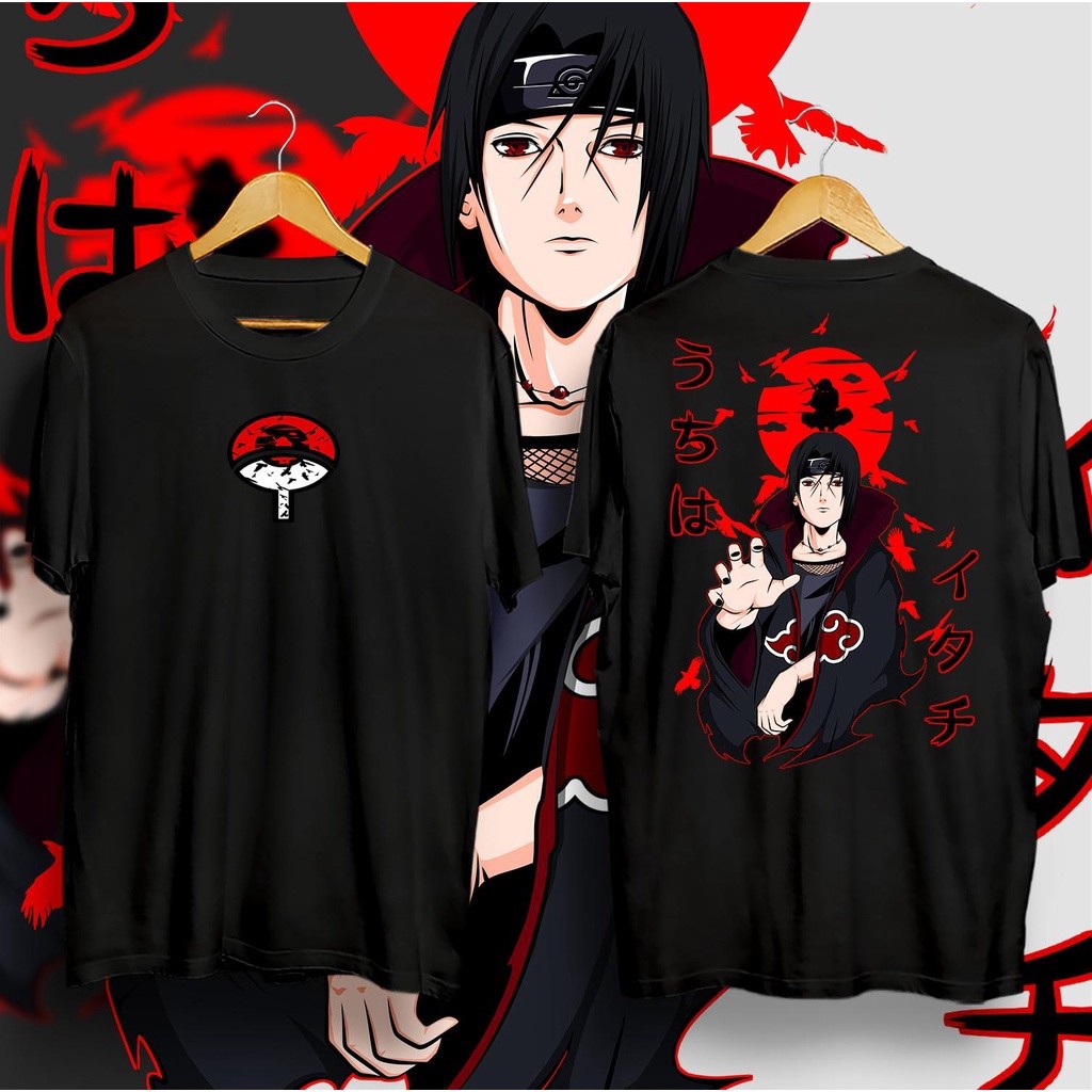 ขายร้อน Prints NARUTO ITACHI MEN เสื้อยืดลำลอง เสื้อยืดลำลองอะ S-3XL เสื้อยืดสำหรับทุกฤดูกาล ระบายอากาศสบายผ้า