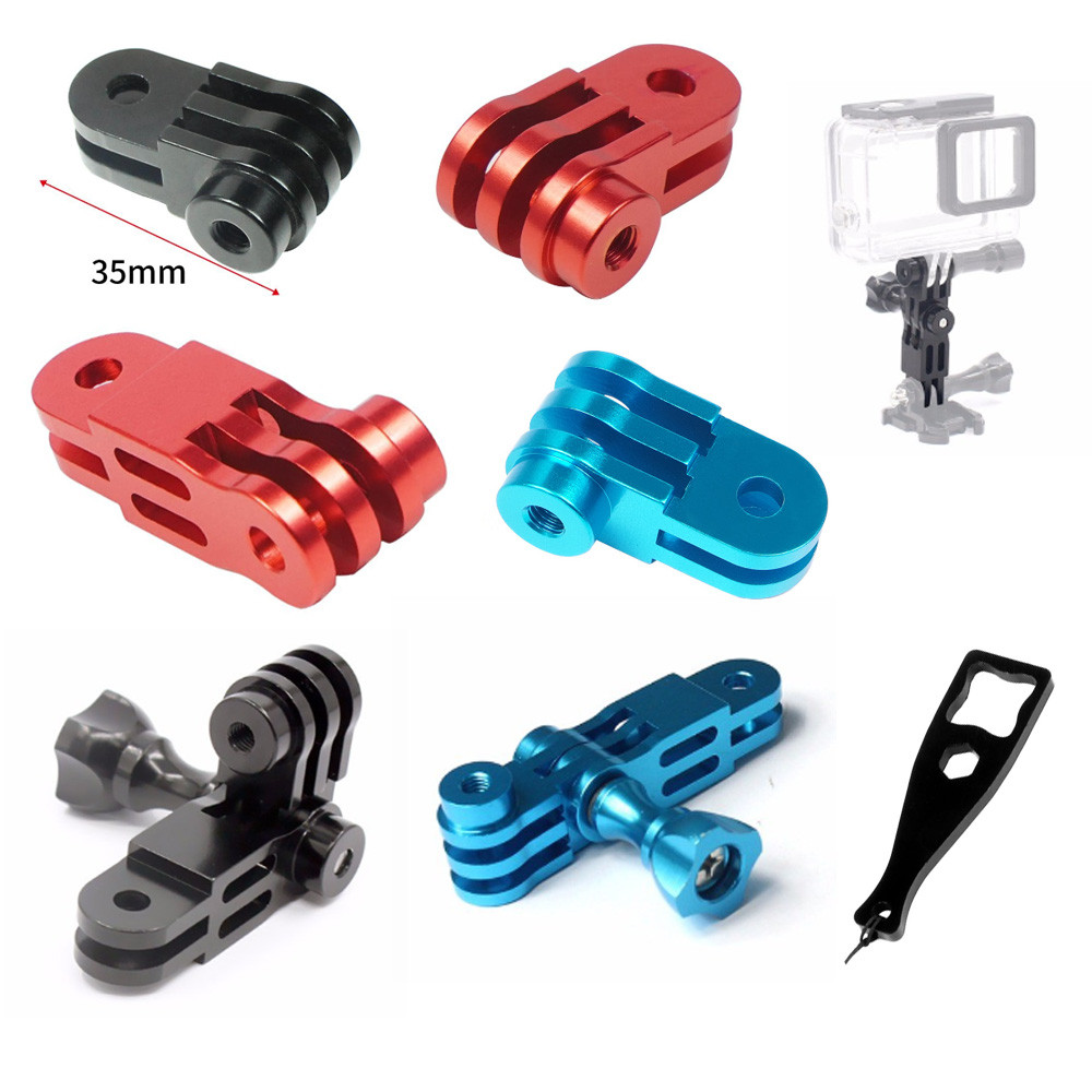Xt-xinte อลูมิเนียมอัลลอยด์สามทาง Pivot Arm Mount อะแดปเตอร์สําหรับ GOPRO Hero 13 12 11 สําหรับ DJI OSMO Action กล้องอุปกรณ์เสริม