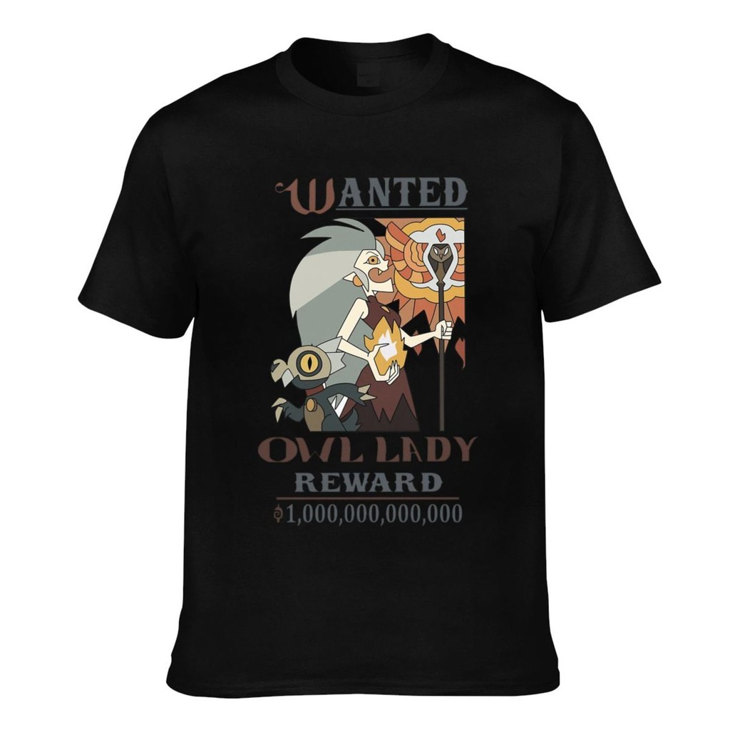 The Owl House Wanted Cartaz Mens Cool Tshirt เสื้อผ้าแฟชั่น